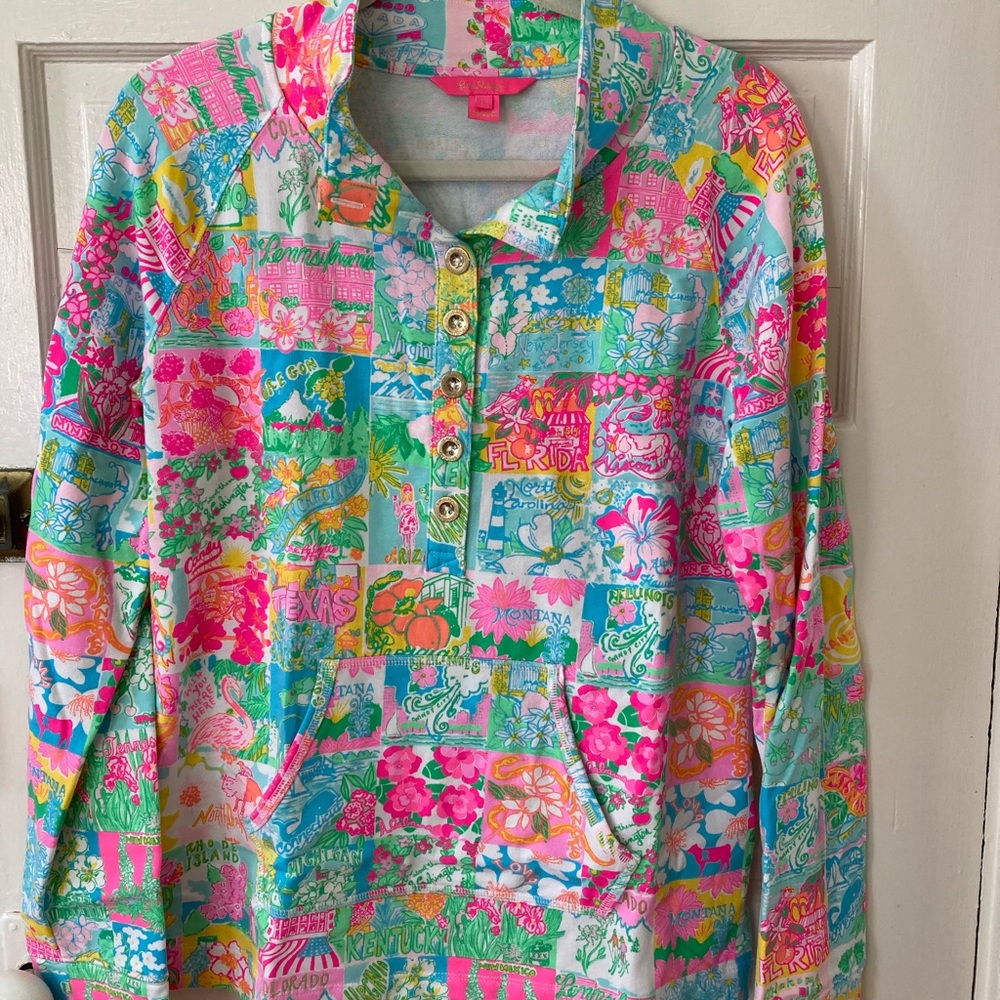 Lilly Pulitzer Cotton Popover Size L